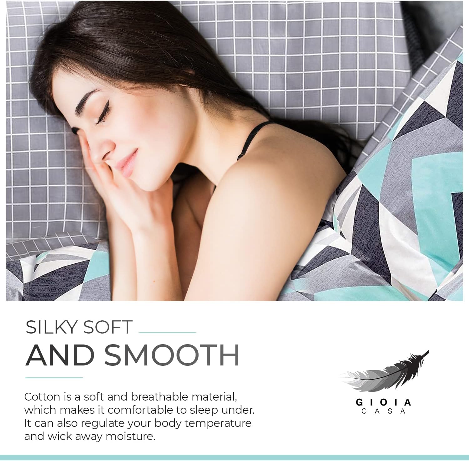 100% Cotton 250TC Reversible Quilt Cover Set - Modern City