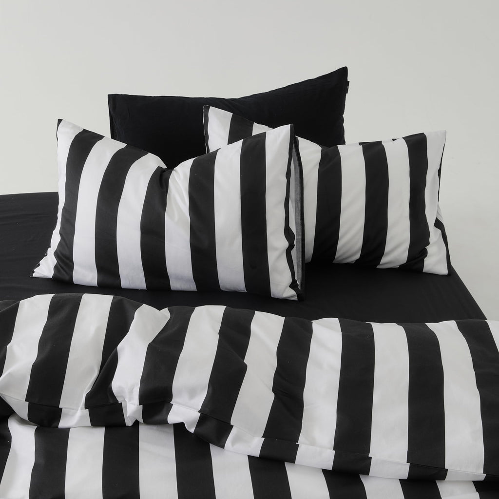 100% Cotton 250TC Reversible Quilt Cover Set - Harrison