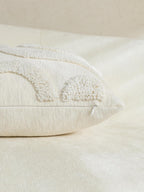 Tufted Wave Cushion Covers Set of 2, Snow, 45 x 45 cm