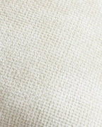 Chenille Grid - European Pillowcases - Pack of 2 - Ivory, 65cm x 65cm