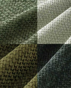 Chenille Grid Cushion Covers - Pack of 4 - Mix of Green, 45cm x 45cm