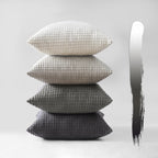 Corduroy Corn Grain Cushion Covers - Pack of 4 Mix of Grey Shades - 30cm x 50cm