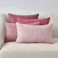 Corduroy Corn Grain Cushion Covers - Pack of 4 Mix of Pink Shades - 30cm x 50cm