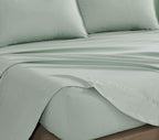 Vintage Washed Microfibre Sheet Set with Pillowcases - Sage