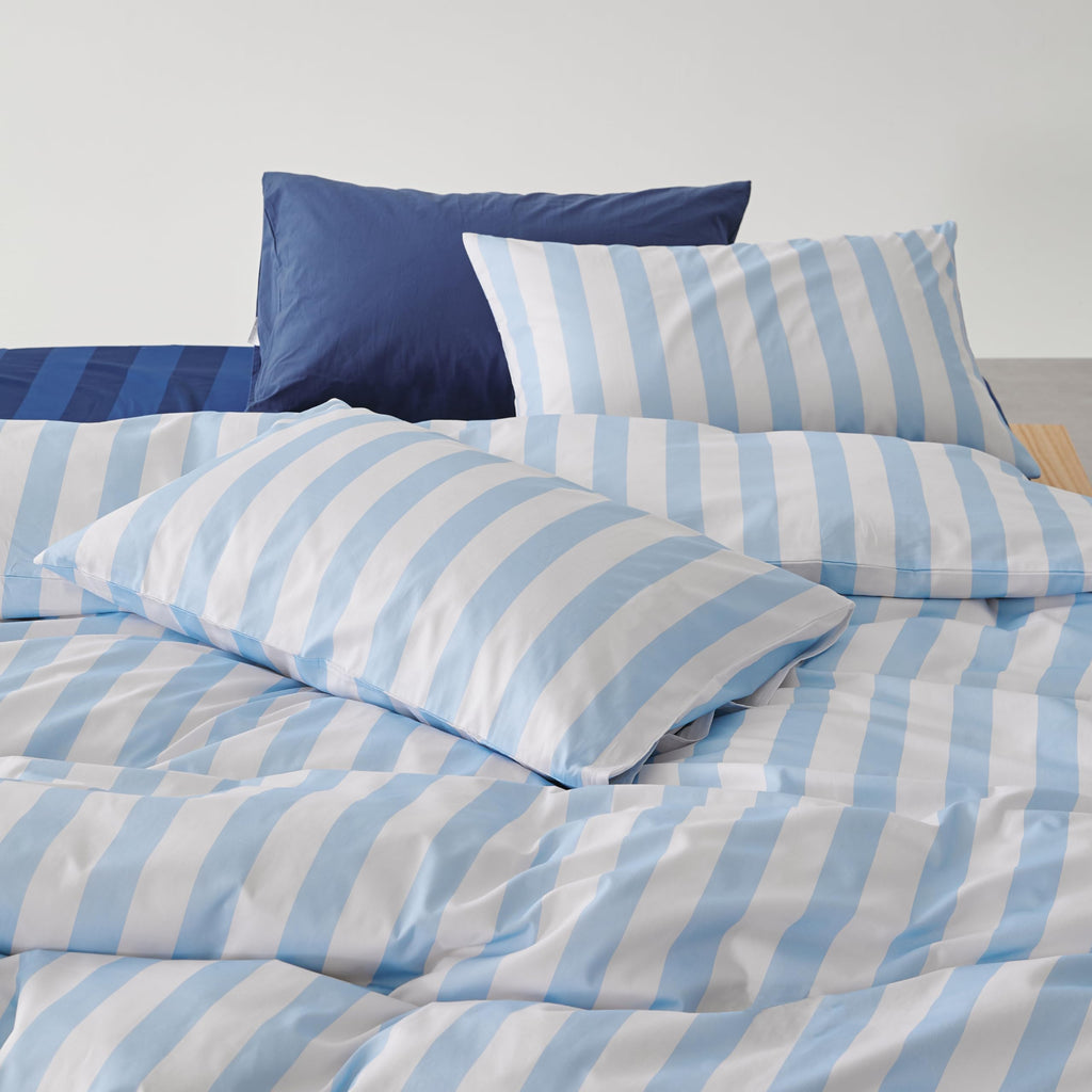 100% Cotton 250TC Reversible Quilt Cover Set - Zac