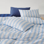 100% Cotton 250TC Reversible Quilt Cover Set - Zac