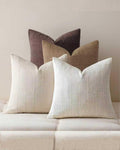 Linen-Look Cushion Covers - Pack of 4 - Earthy Neutrals, 45cm x 45cm