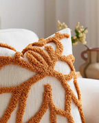 Tufted Rose Cushion Covers - Twin-Pack - Burnt Orange, 45cm x 45cm