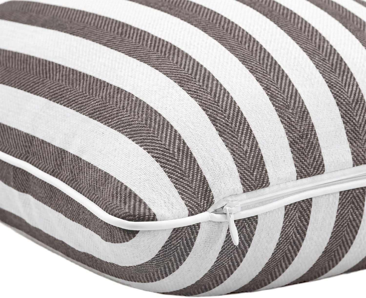 2-Pack Yarn-Dyed Linen-Cotton Cushion Covers - Cocoa - 45x45cm