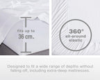 Vintage Washed Microfibre Sheet Set with Pillowcases - White