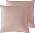 Vintage Washed Microfibre European Pillowcases - Twin-Pack - Pink