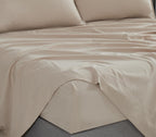 Vintage Washed Microfibre Sheet Set with Pillowcases - Linen