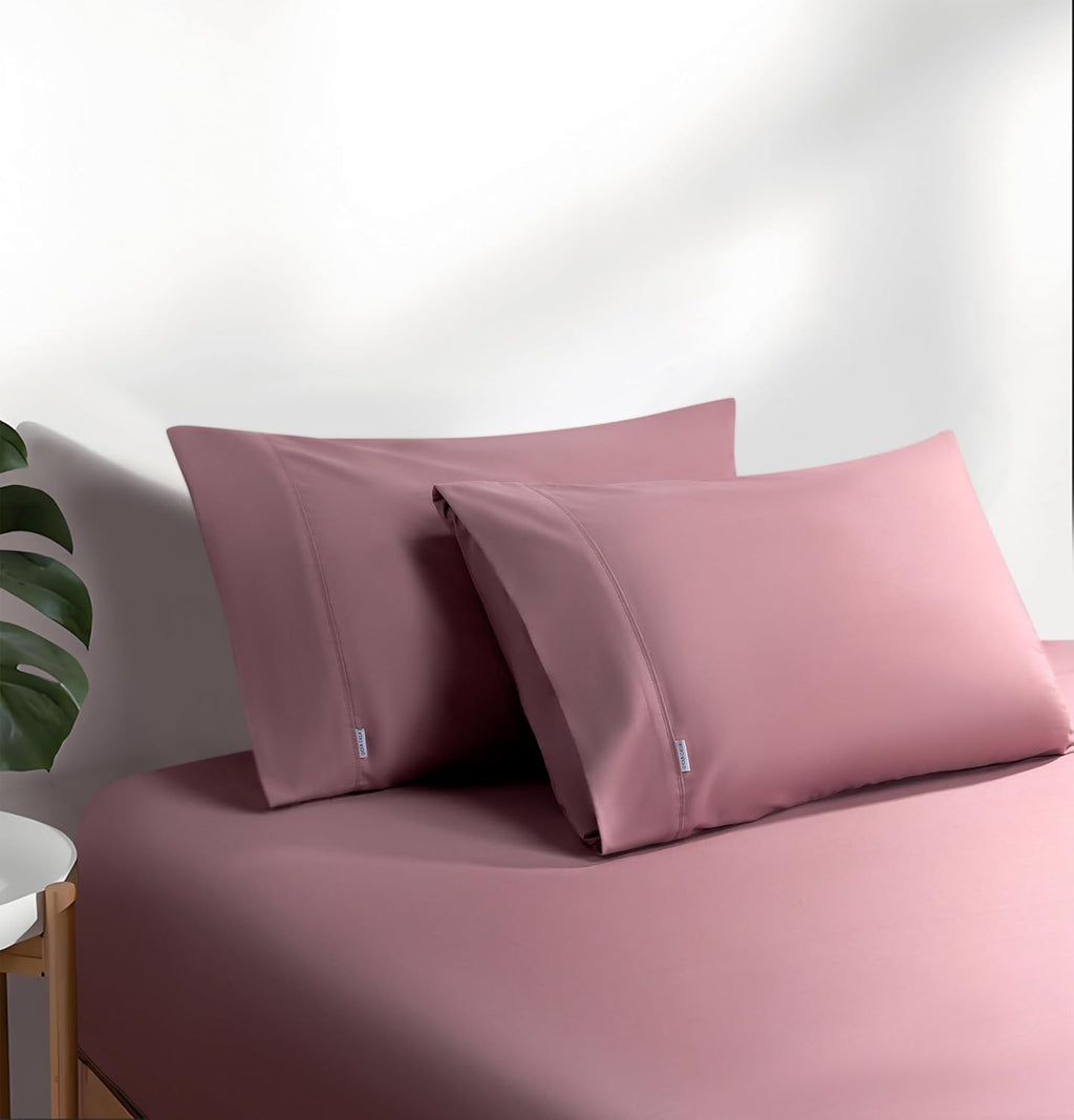 Vintage Washed Cotton Fitted Sheet Combo Set - Rose