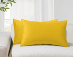 Velvet Cushion Covers - Twin-Pack - Yellow