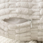 Boho Corduroy Cushion Covers - Twin-Pack - White - 45cm x 45cm