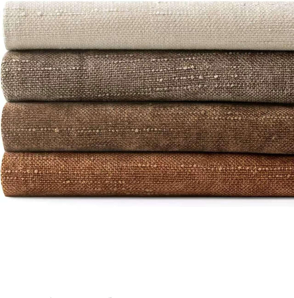 Chenille Haze-Textured Cushion Covers - Pack of 4 - Warm Brown, 45cm x 45cm
