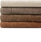 Chenille Haze-Textured Cushion Covers - Pack of 4 - Warm Brown, 45cm x 45cm