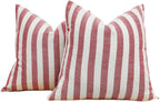 2-Pack Yarn-Dyed Linen-Cotton Cushion Covers - Red - 45x45cm