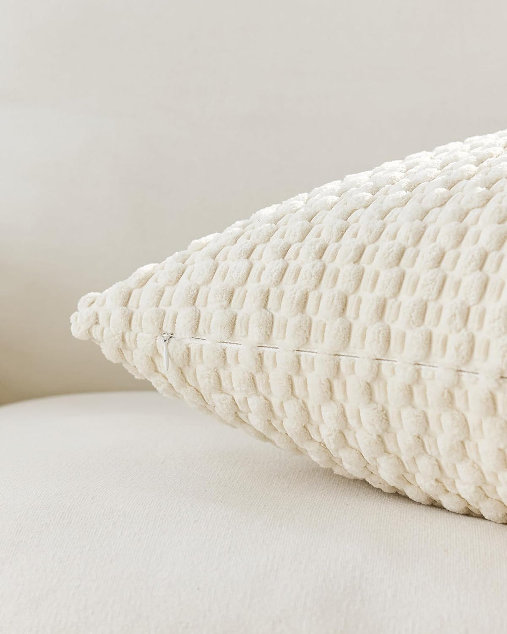 Bubble Corn Cushion Covers - Twin-Pack - Snow, 45cm x 45cm