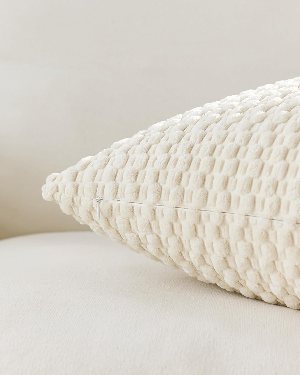 Bubble Corn Cushion Covers - Twin-Pack - Snow, 45cm x 45cm