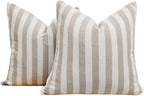 2-Pack Yarn-Dyed Linen-Cotton Cushion Covers - Natural - 45x45cm