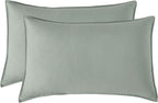 Vintage Washed Microfibre Sheet Set with Pillowcases - Sage