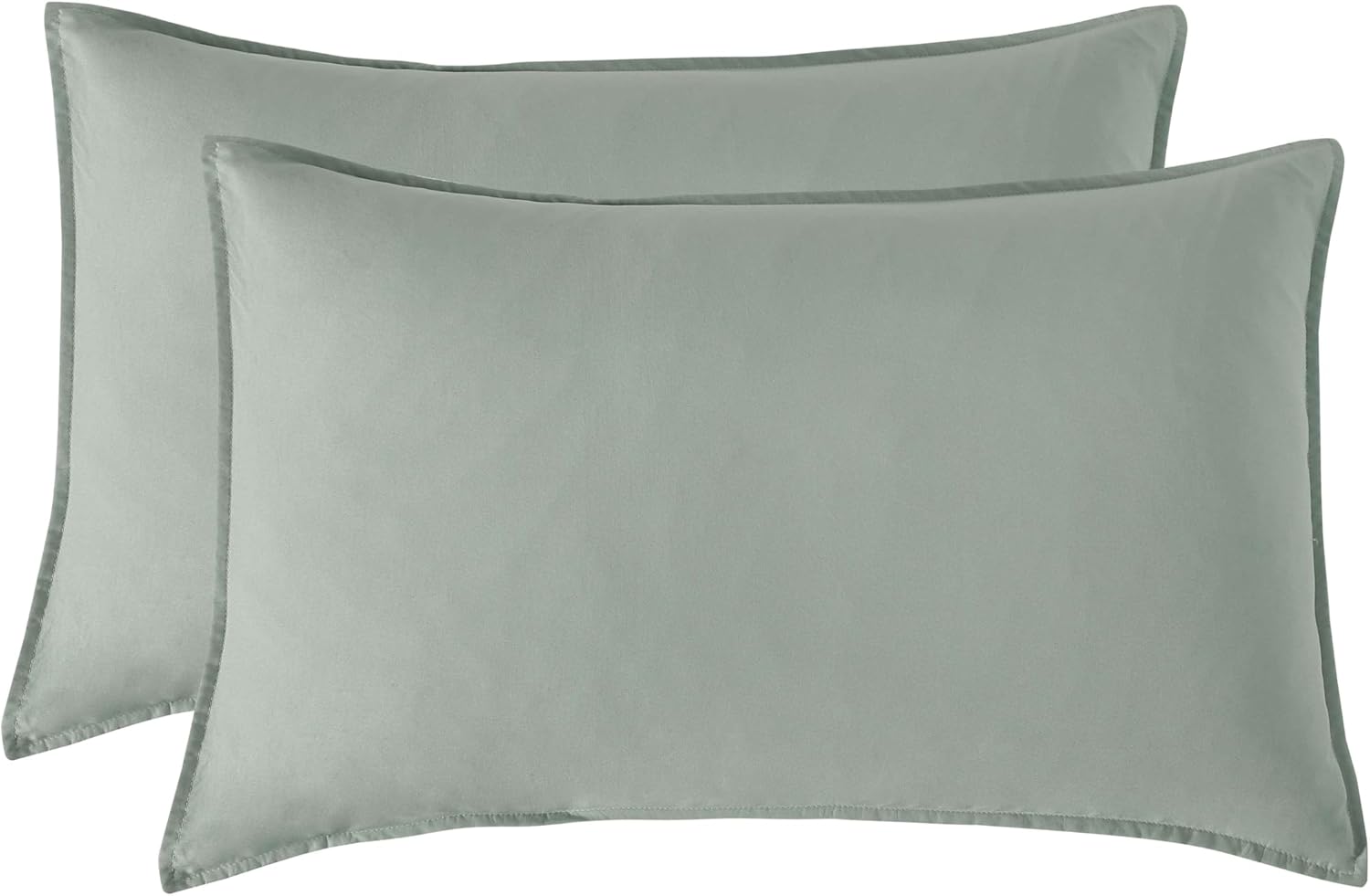 Vintage Washed Microfibre Sheet Set with Pillowcases - Sage
