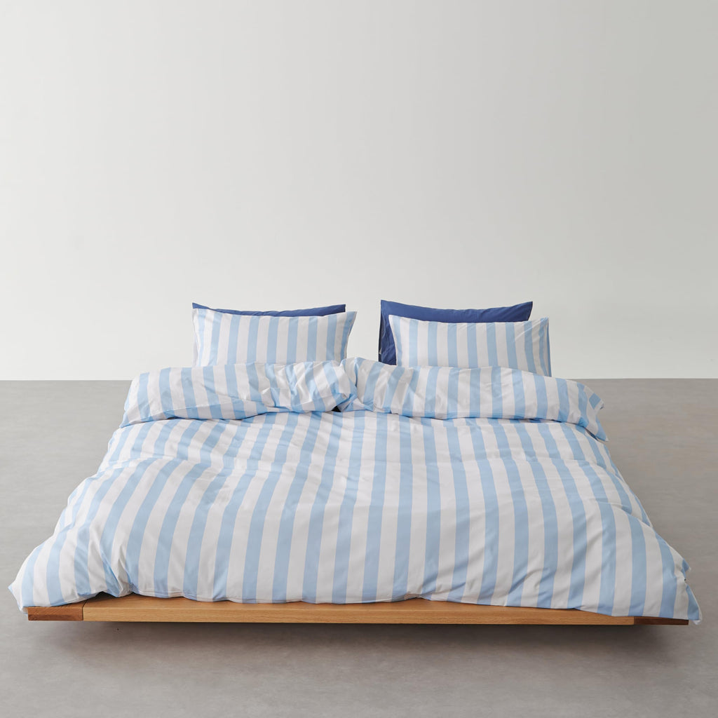 100% Cotton 250TC Reversible Quilt Cover Set - Zac