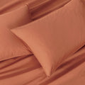 Vintage Washed Cotton Standard Pillowcases - Twin-Pack - Brick