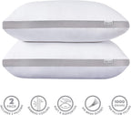 Twin-Pack Bamboo Microfibre Plush Down-Like Cooling Pillows