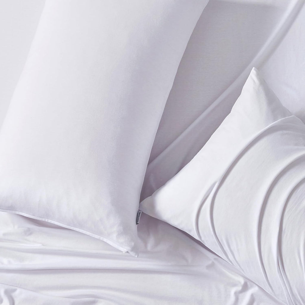 Jersey Cotton Quilt Cover Set - White
