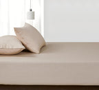 Vintage Washed Cotton Fitted Sheet Combo Set - Natural