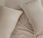 Vintage Washed Microfibre Sheet Set with Pillowcases - Linen