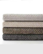 Chenille Grid Cushion Covers - Pack of 4 - Mix of Grey, 30cm x 50cm