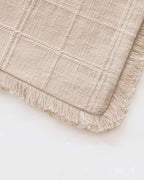 Linen-Look Cushion Covers - Twin-Pack - Beige, 30cm x 50cm