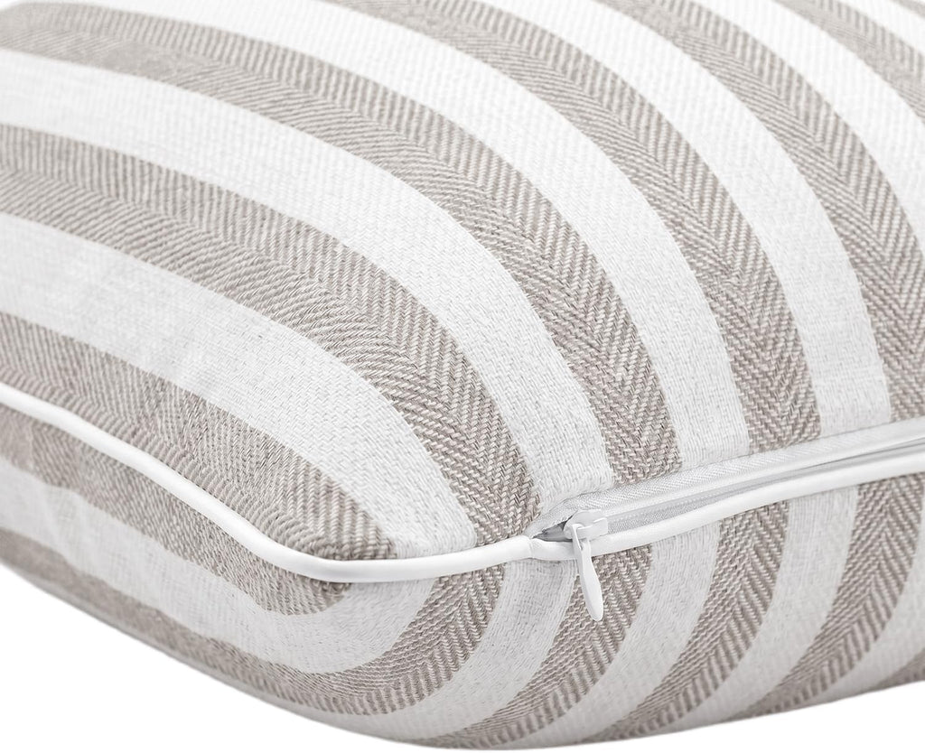 2-Pack Yarn-Dyed Linen-Cotton Cushion Covers - Natural - 45x45cm