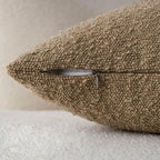Boucle European Pillowcases - Camel - Twin Pack
