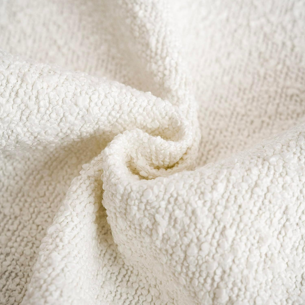 Boucle European Pillowcases - Snow - Twin Pack