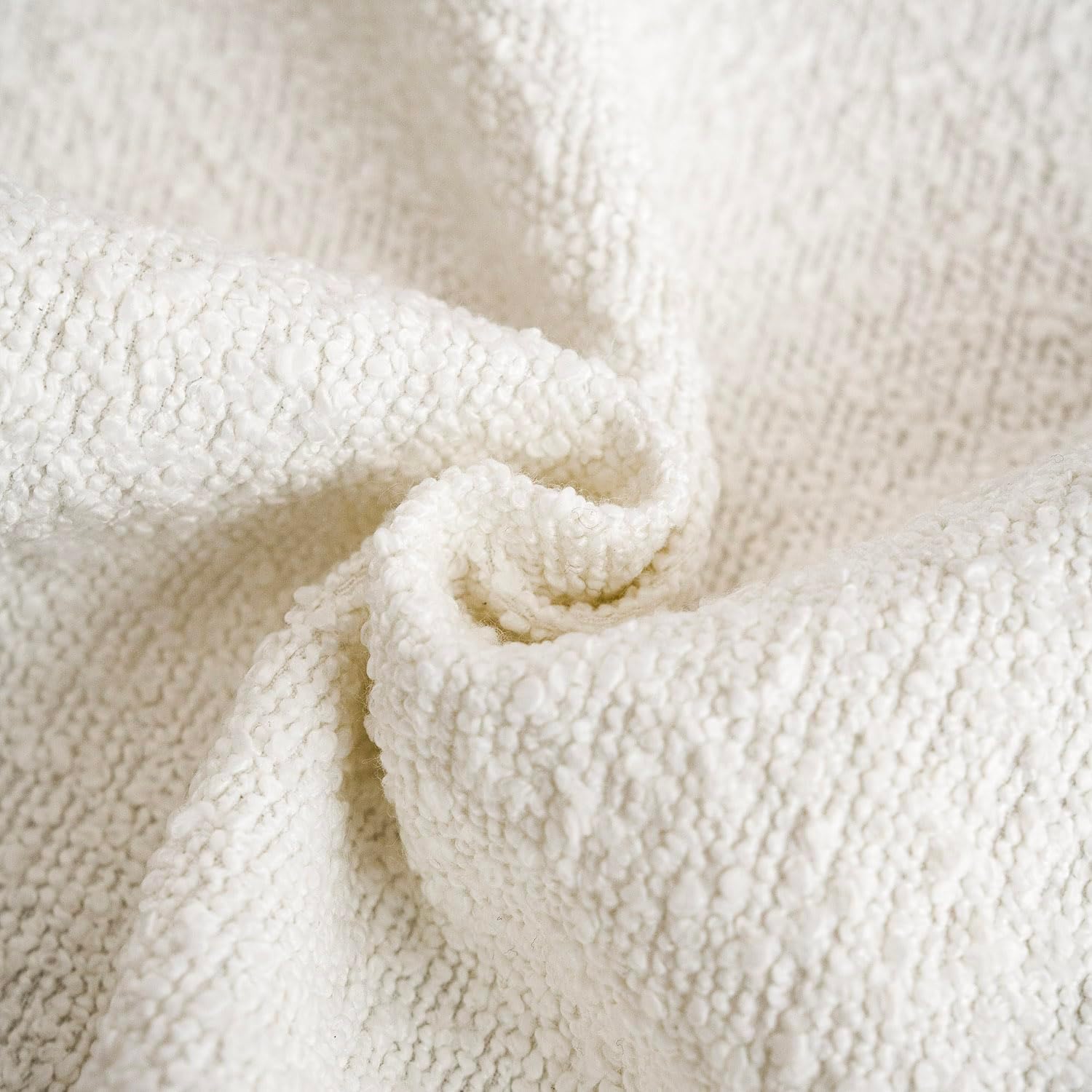 Boucle European Pillowcases - Snow - Twin Pack