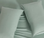 Vintage Washed Microfibre King Pillowcases - Twin-Pack - Sage - 50cm x 90cm