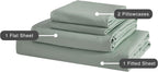 Vintage Washed Microfibre Sheet Set with Pillowcases - Sage