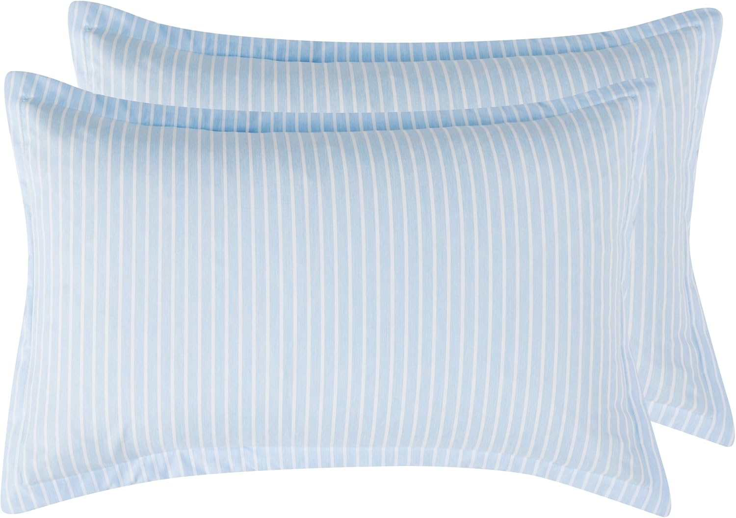 Yarn-Dyed Microfibre Stripe Quilt Cover Set - Blue