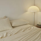 Yarn-Dyed Vintage Washed Cotton Sheet Set - Oatmeal