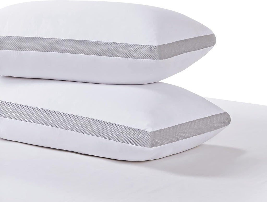 Twin-Pack Bamboo Microfibre Plush Down-Like Cooling Pillows
