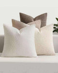 Bouclé Cushion Covers - Pack of 4 - Mixed Natural - 45cm x 45cm