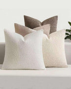 Bouclé Cushion Covers - Pack of 4 - Mixed Natural - 45cm x 45cm
