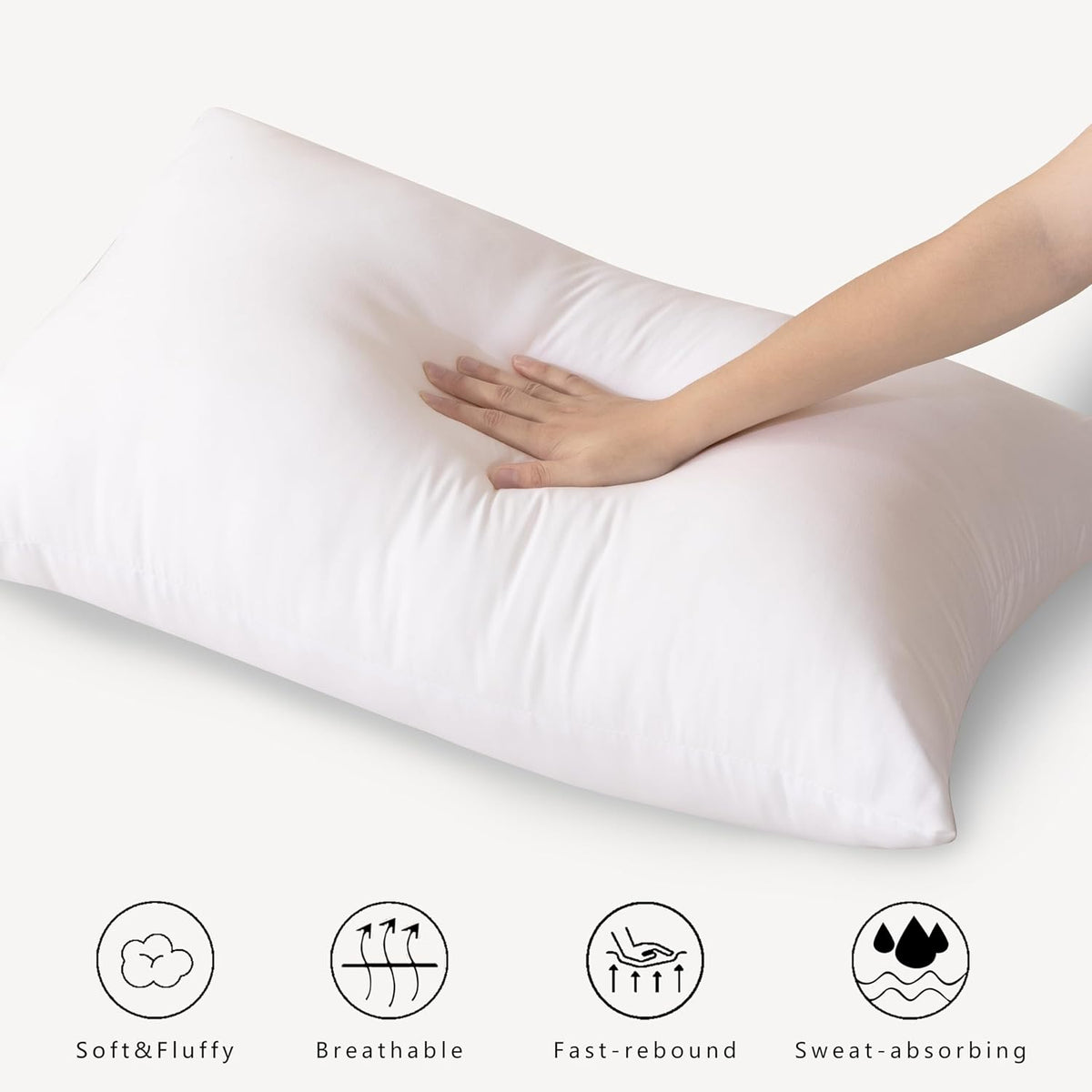 Luxury Plush Down Microfibre Medium Firm Pillows