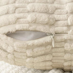 Boho Corduroy Cushion Covers - Twin-Pack - Cream - 30cm x 50cm