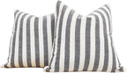 2-Pack Yarn-Dyed Linen-Cotton Cushion Covers - Black - 45x45cm
