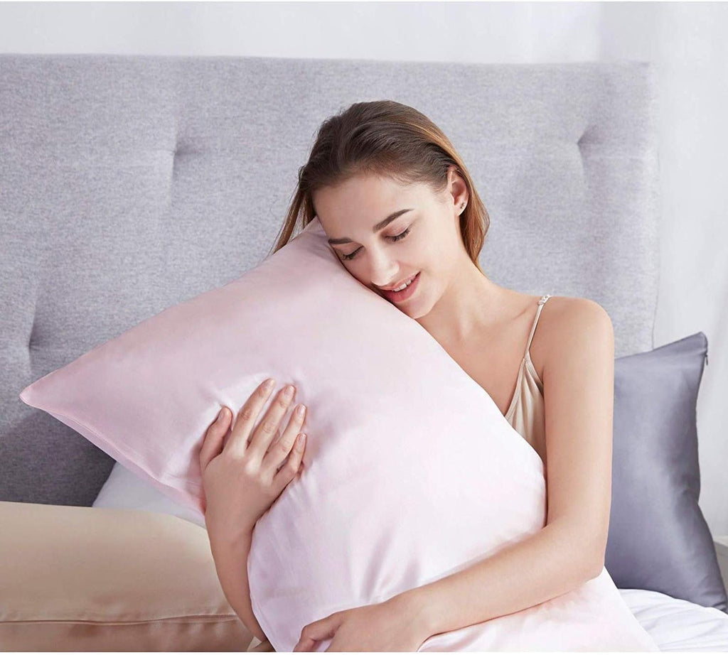 100% Mulberry Silk Pillowcase - Twin-Pack - Pink